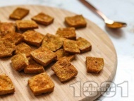 Рецепта Веган хрупкаво тофу на фурна със соев сос